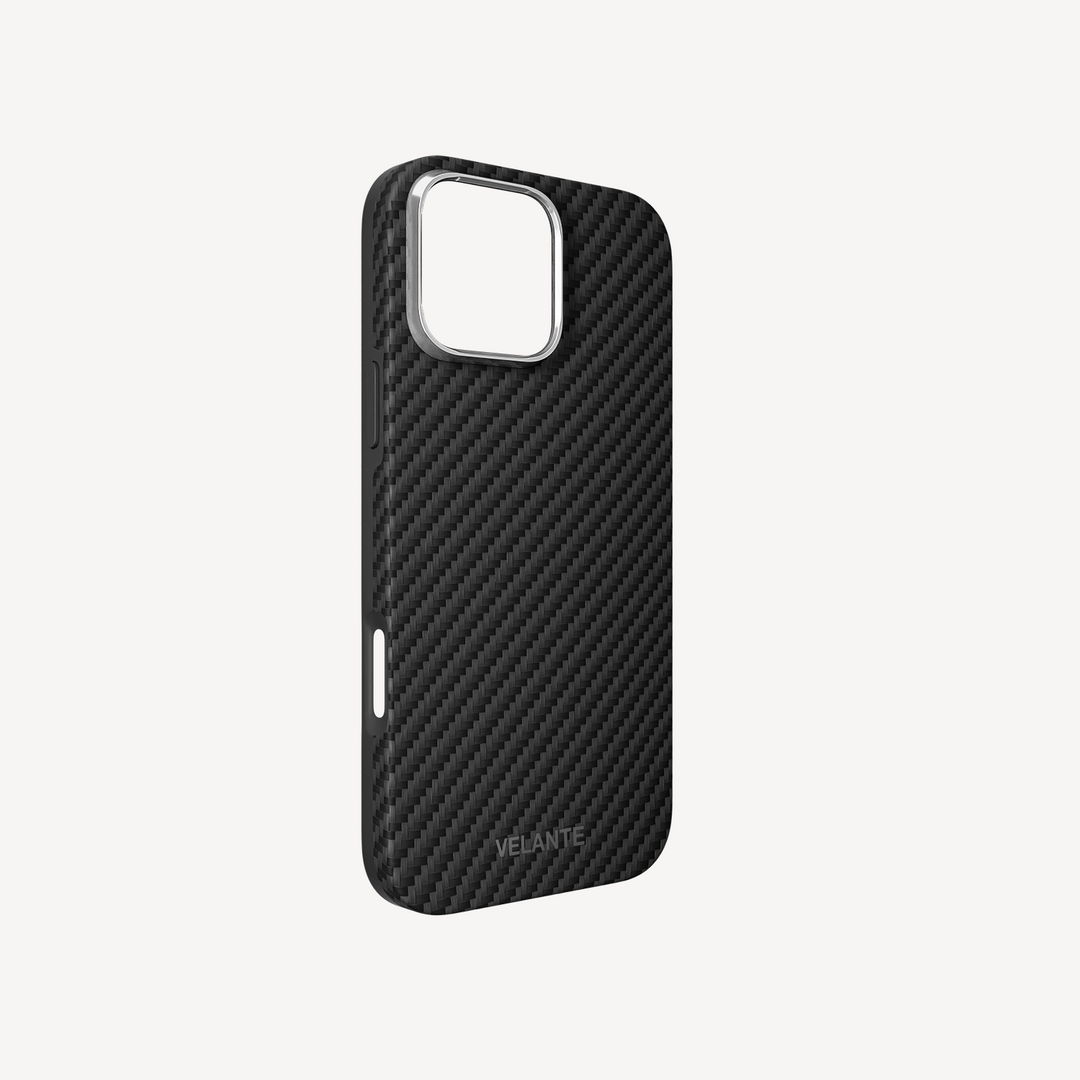Husa Telefon iPhone 16 Pro Max, Fibra Aramida, Tip Kevlar Rubber, MagSafe