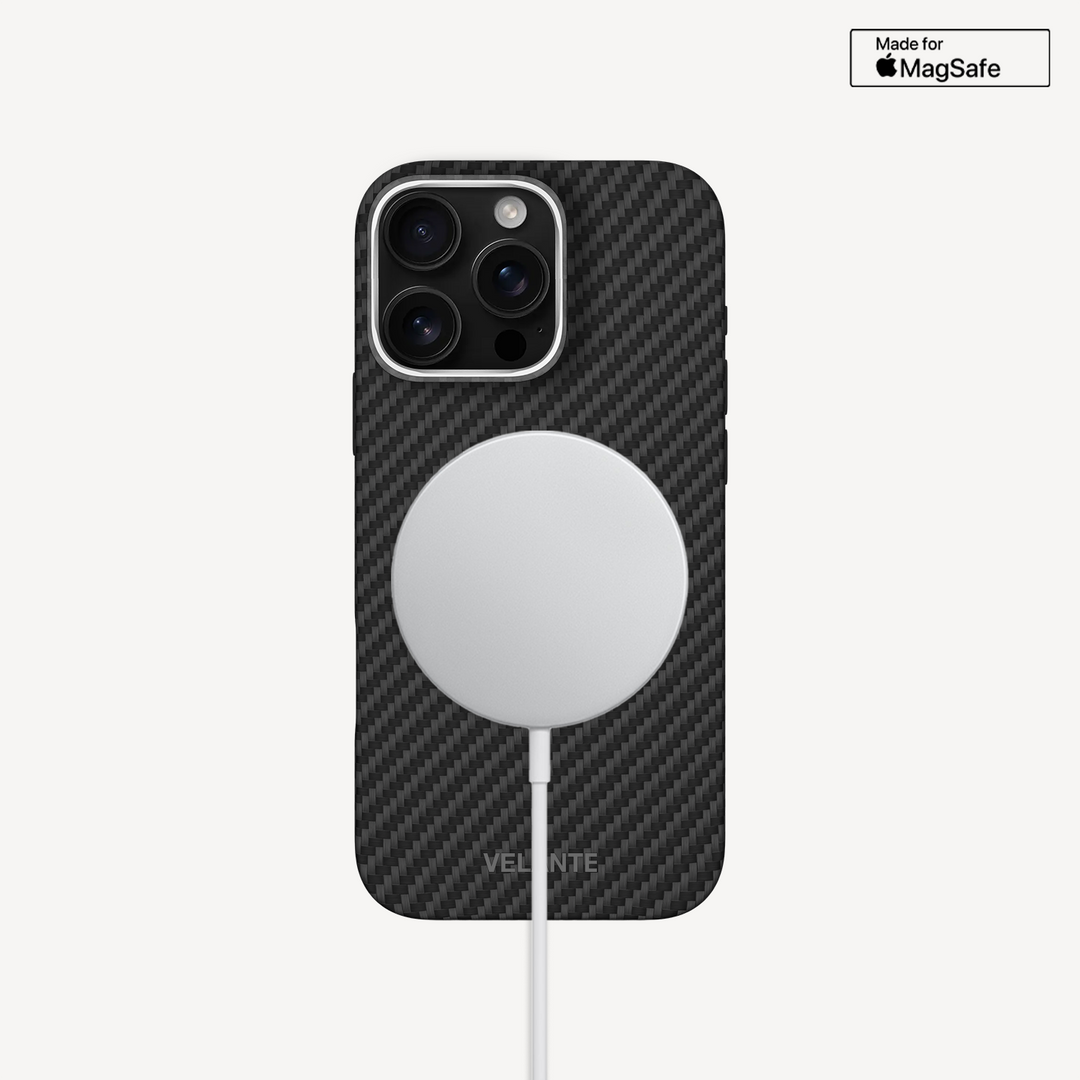 Husa Telefon iPhone 16 Pro, Fibra Aramida, Tip Kevlar Rubber, MagSafe