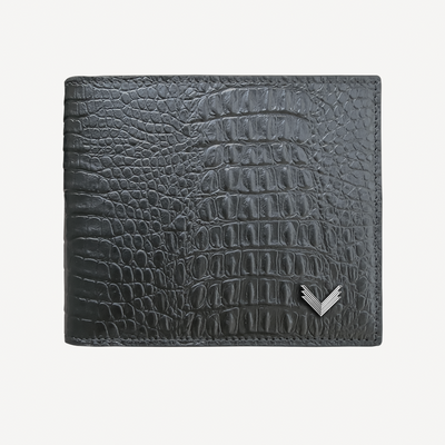 Portofel Clasic, Piele Vitel, Textura Aligator