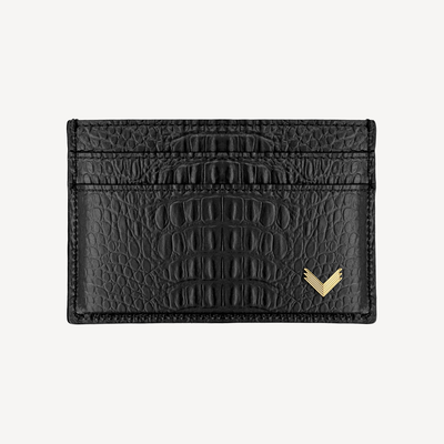 Port Card, Piele Vitel, Textura Aligator