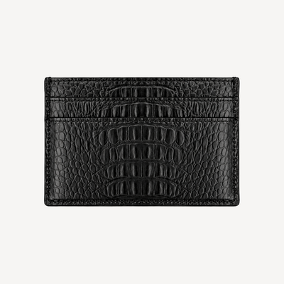 Port Card, Piele Vitel, Textura Aligator