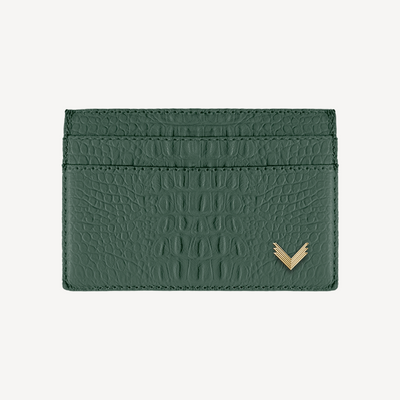 Port Card, Piele Vitel, Textura Aligator