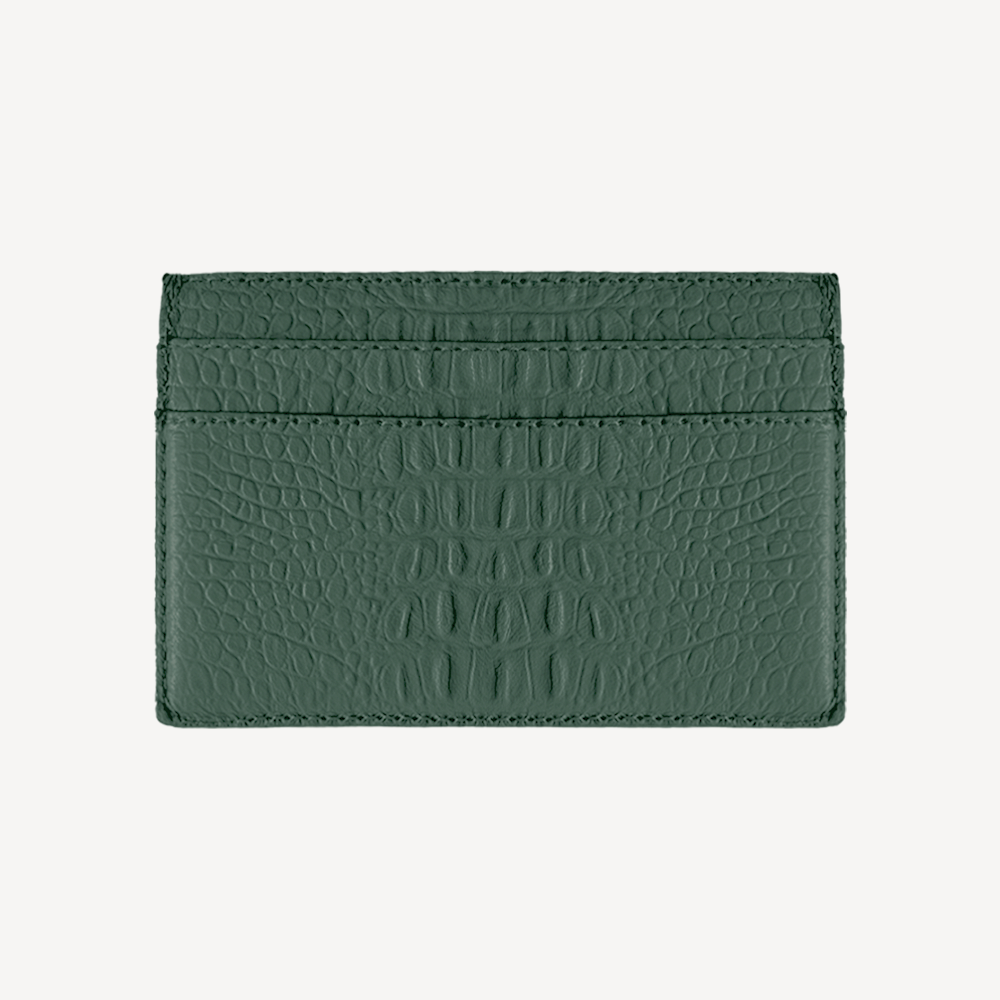 Port Card, Piele Vitel, Textura Aligator