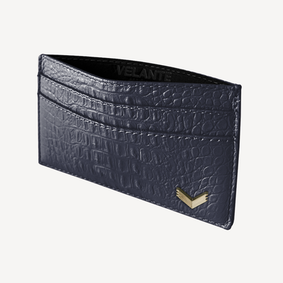 Port Card, Piele Vitel, Textura Aligator