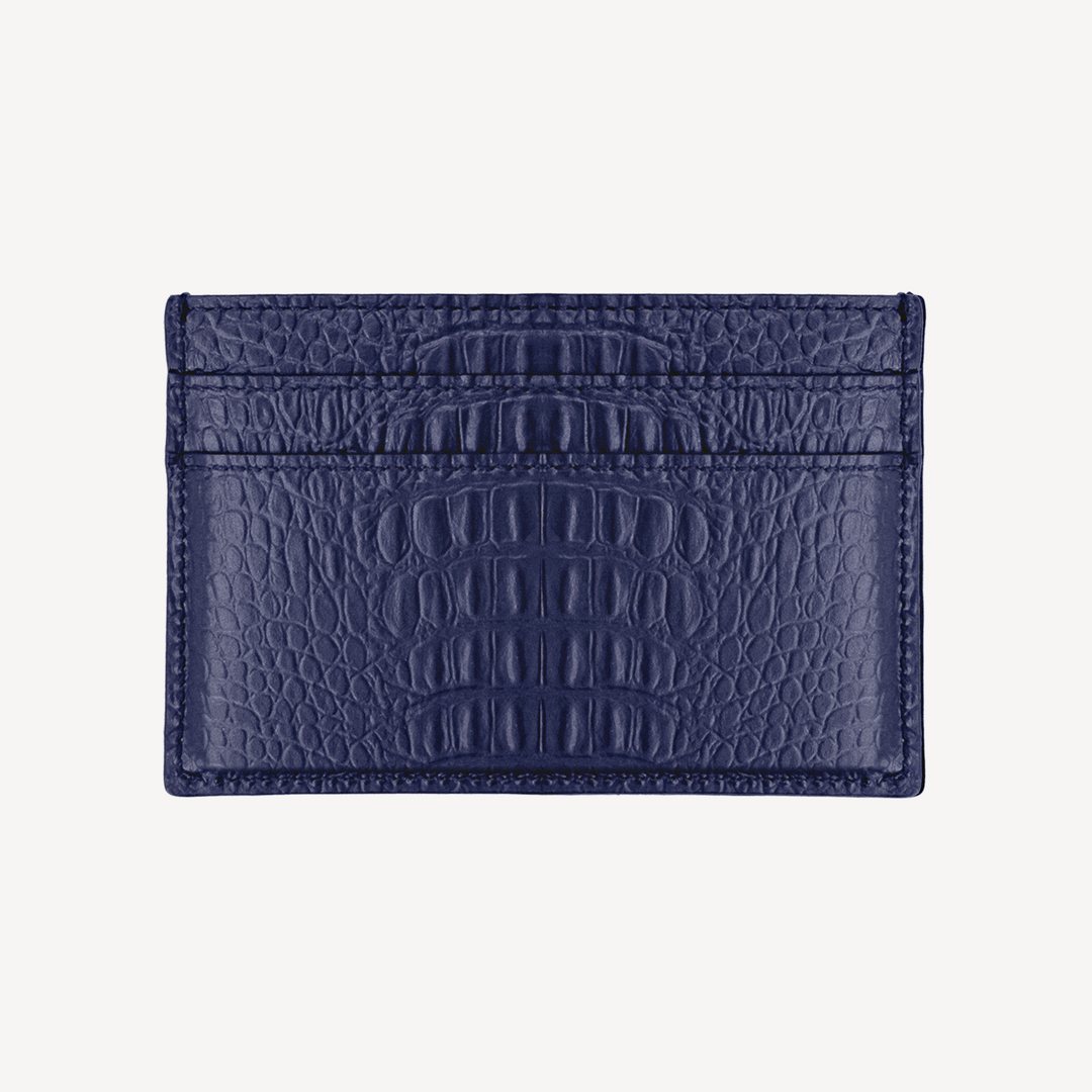 Port Card, Piele Vitel, Textura Aligator