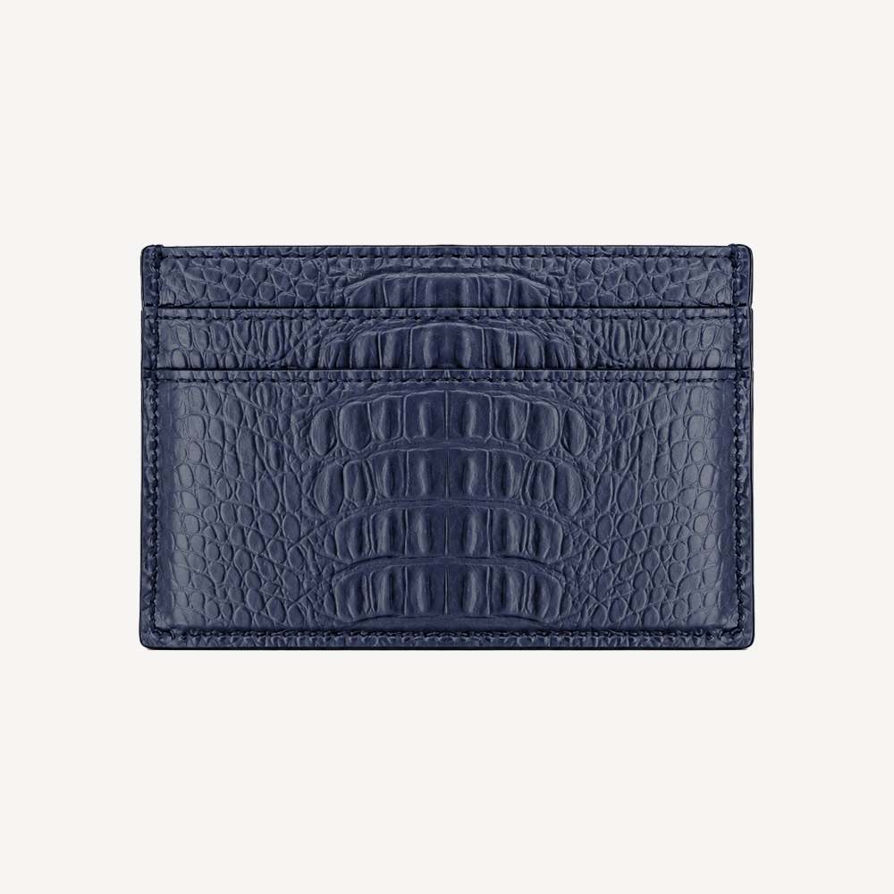 Port Card, Piele Vitel, Textura Aligator