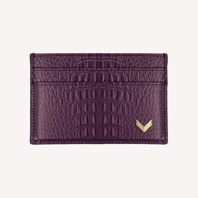 Port Card, Piele Vitel, Textura Aligator