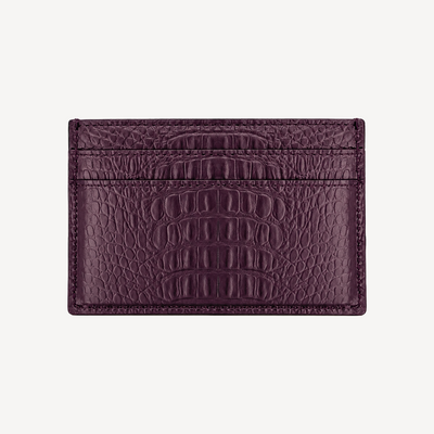 Port Card, Piele Vitel, Textura Aligator