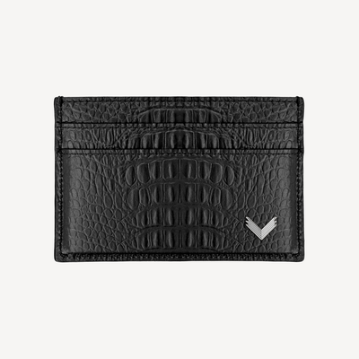 Port Card, Piele Vitel, Textura Aligator