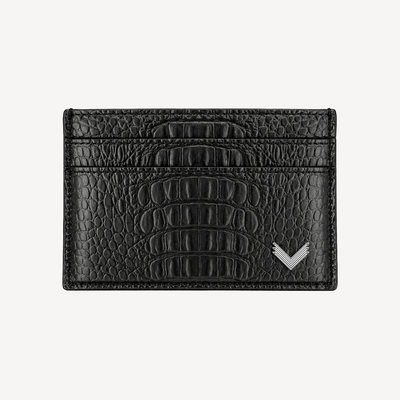 Port Card, Piele Vitel, Textura Aligator
