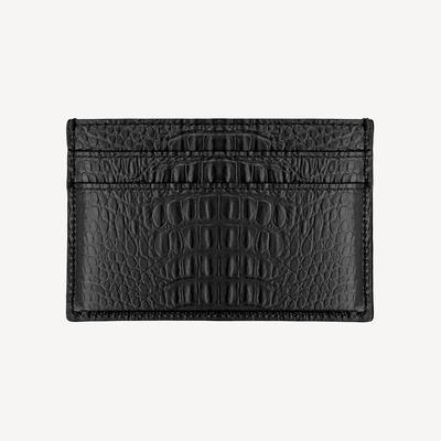 Port Card, Piele Vitel, Textura Aligator