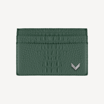 Port Card, Piele Vitel, Textura Aligator
