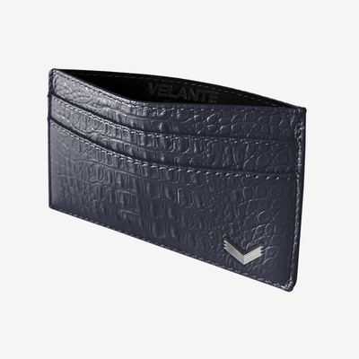 Port Card, Piele Vitel, Textura Aligator