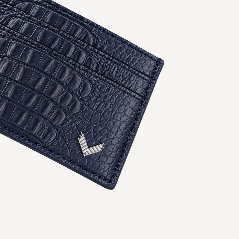 Port Card, Piele Vitel, Textura Aligator