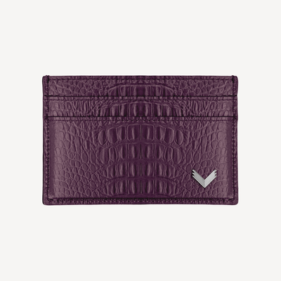 Port Card, Piele Vitel, Textura Aligator