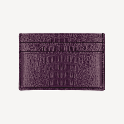 Port Card, Piele Vitel, Textura Aligator
