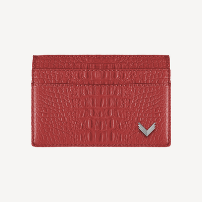 Port Card, Piele Vitel, Textura Aligator