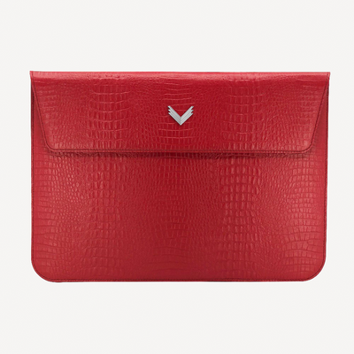 Husa Laptop MacBook 13"/14", Piele Vitel, Textura Aligator