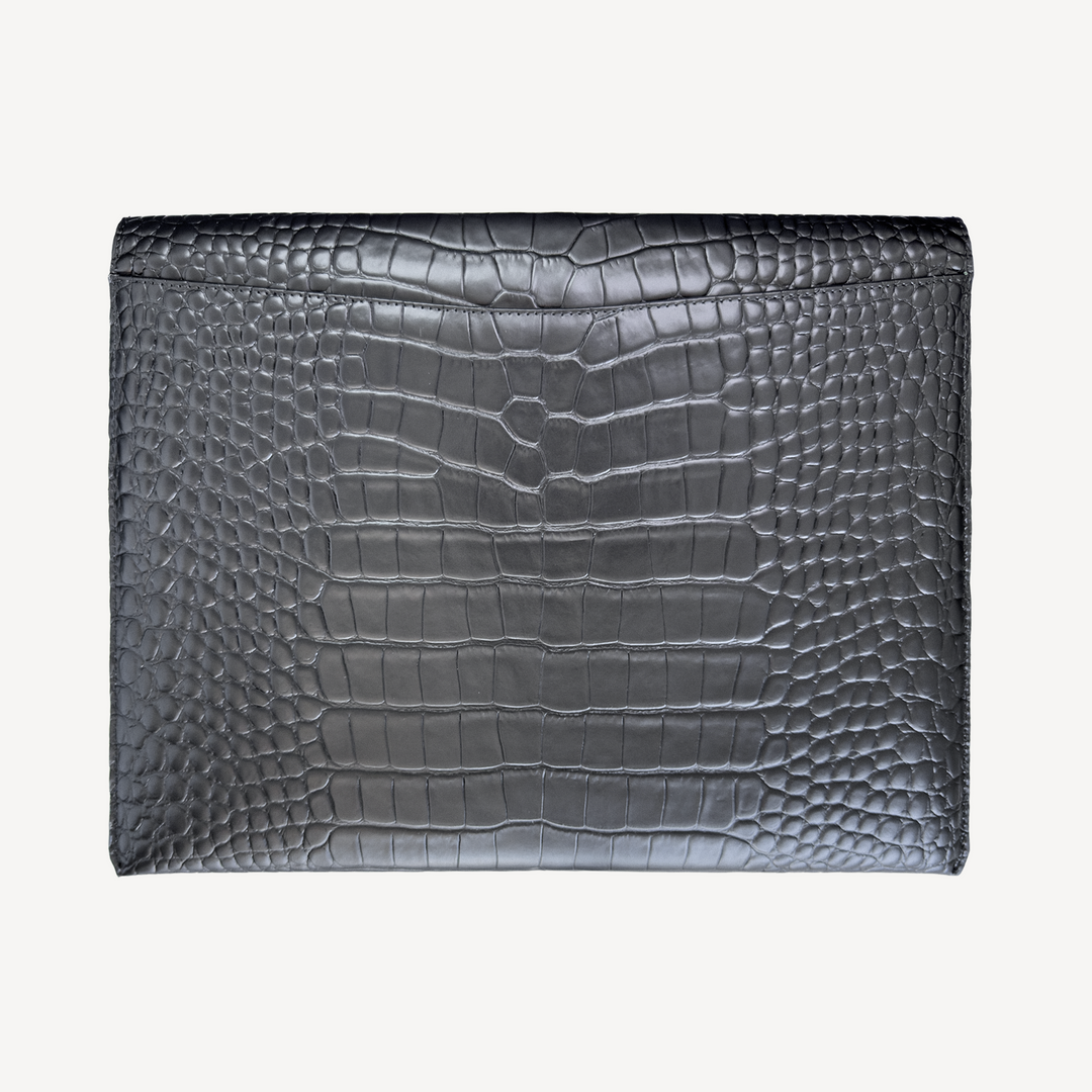 Husa Laptop MacBook, Piele Vitel, Textura Crocodil