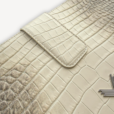 Husa iPad 12.9", Piele Vitel, Textura Crocodil
