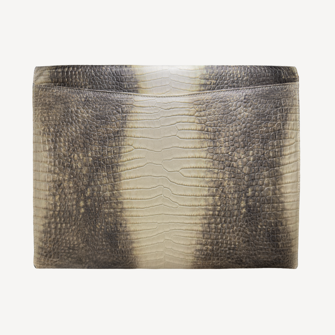 Husa Laptop MacBook, Piele Vitel, Textura Crocodil
