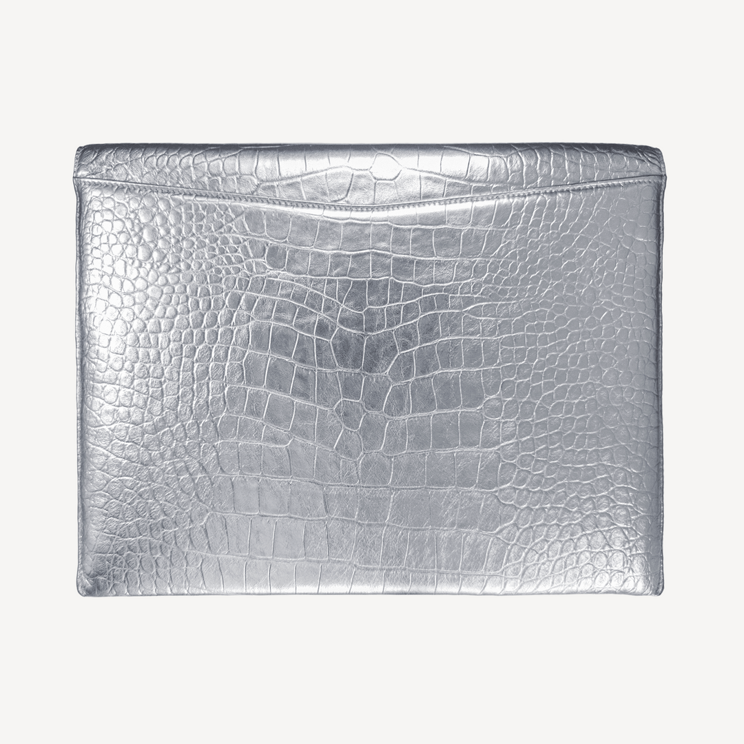 Husa Laptop MacBook, Piele Vitel, Textura Crocodil