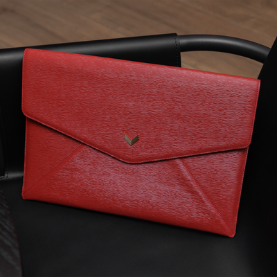 Husa Laptop MacBook, Piele Vitel, Textura Dune
