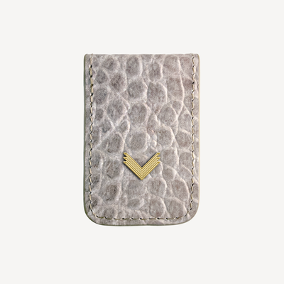 Clip de Bani, Piele Vitel, Textura Crocodil