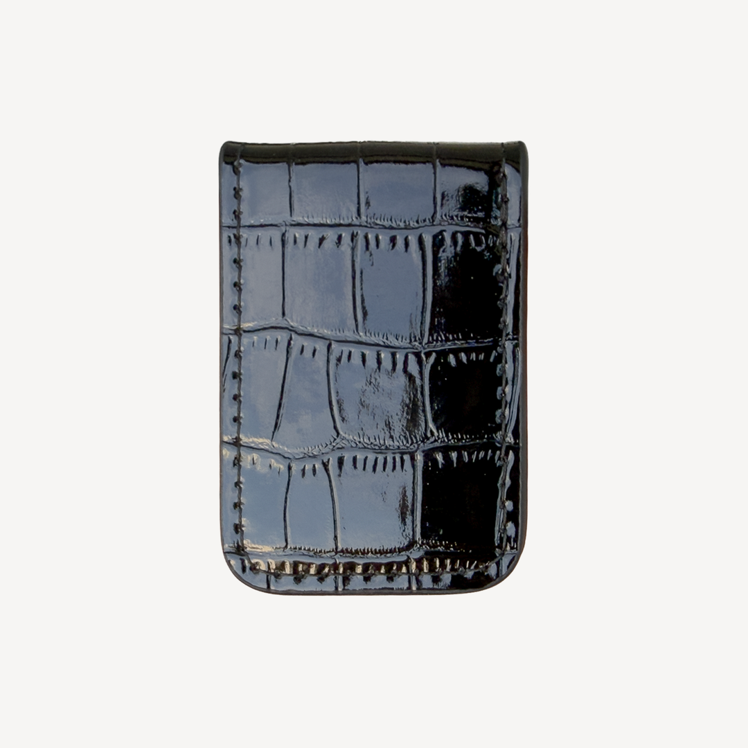 Clip de Bani, Piele Vitel, Textura Crocodil