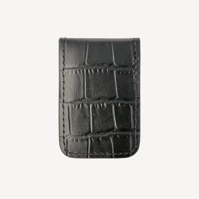 Clip de Bani, Piele Vitel, Textura Crocodil