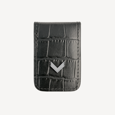 Clip de Bani, Piele Vitel, Textura Crocodil