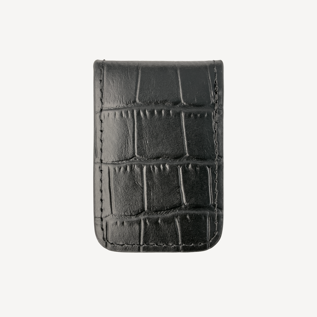 Clip de Bani, Piele Vitel, Textura Crocodil