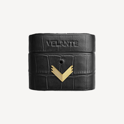 Husa AirPods 3, Piele Vitel, Textura Crocodil