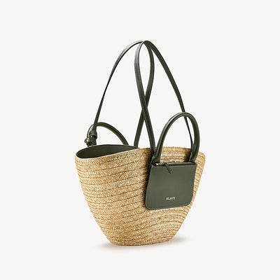 Geanta Pannier, Paie Naturale si Piele Vitel