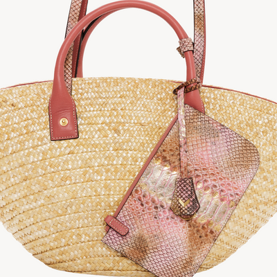 Geanta Panier, Paie Naturale si Piele Piton