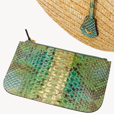 Geanta Panier, Paie Naturale si Piele Piton