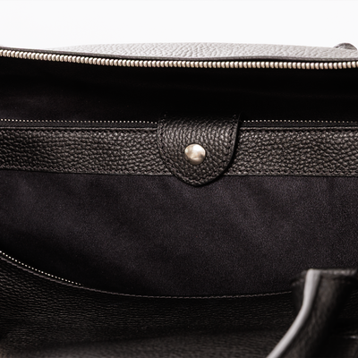 Geanta Overnight, Piele Vitel, Textura Granulata