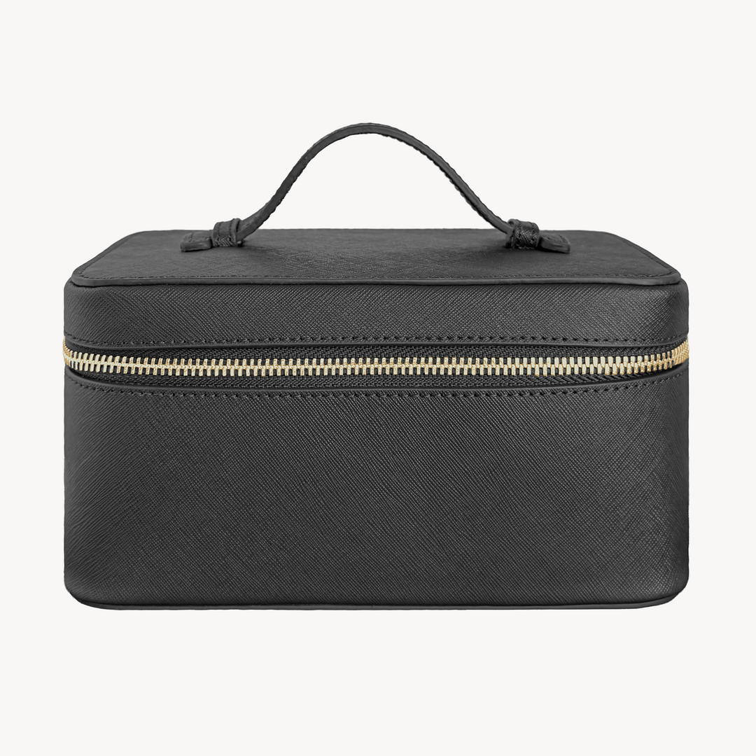 Vanity Bag, Piele Vitel, Textura Saffiano
