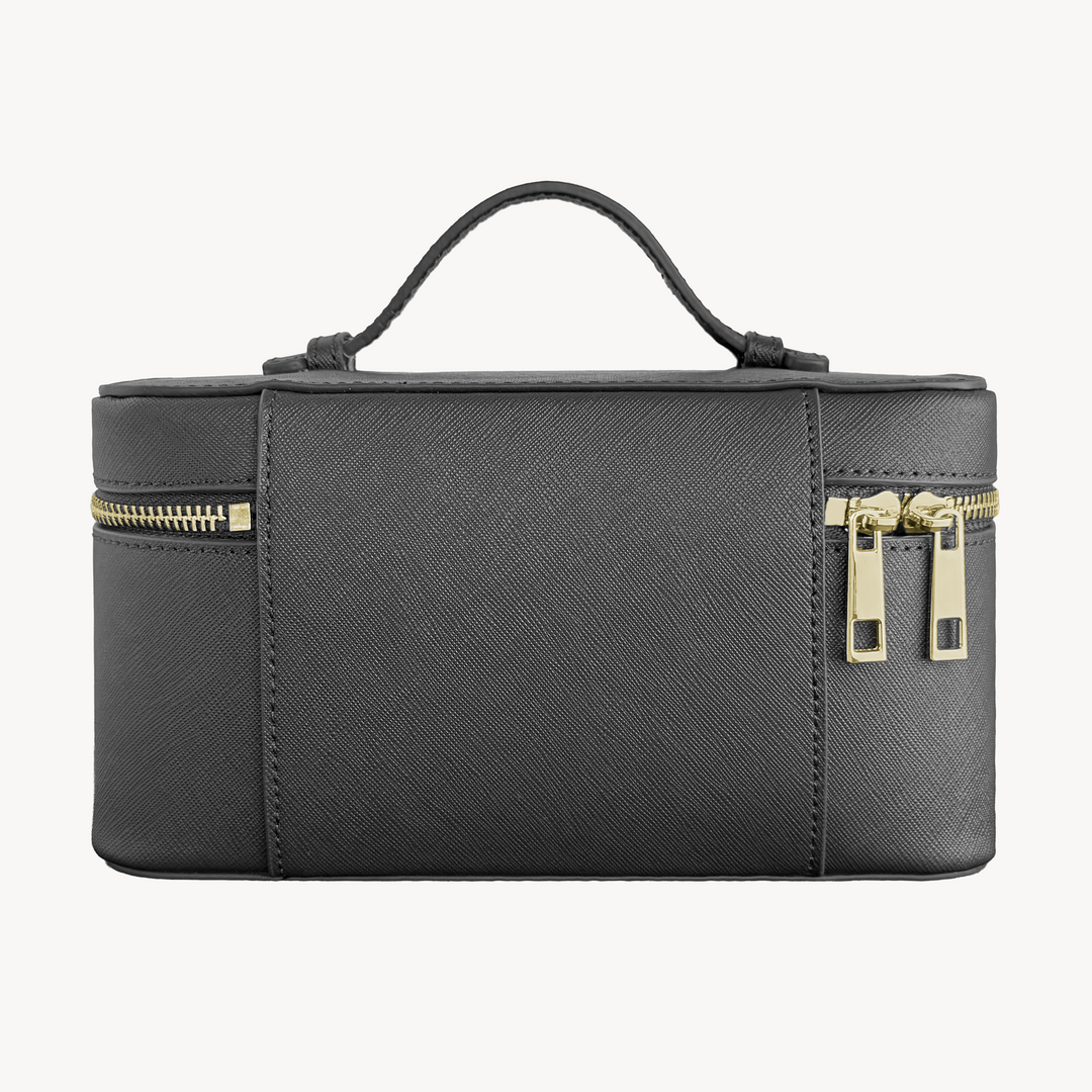 Vanity Bag, Piele Vitel, Textura Saffiano