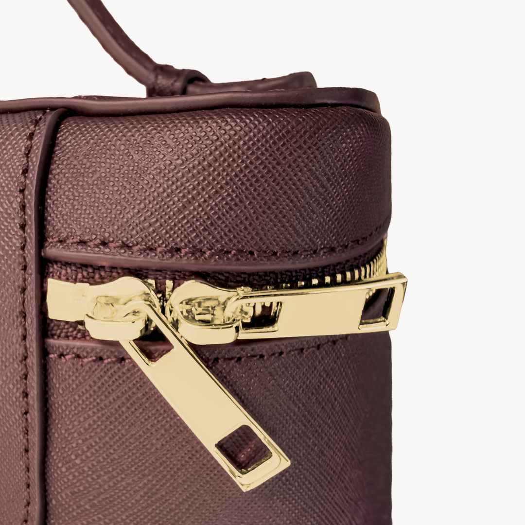 Vanity Bag, Piele Vitel, Textura Saffiano