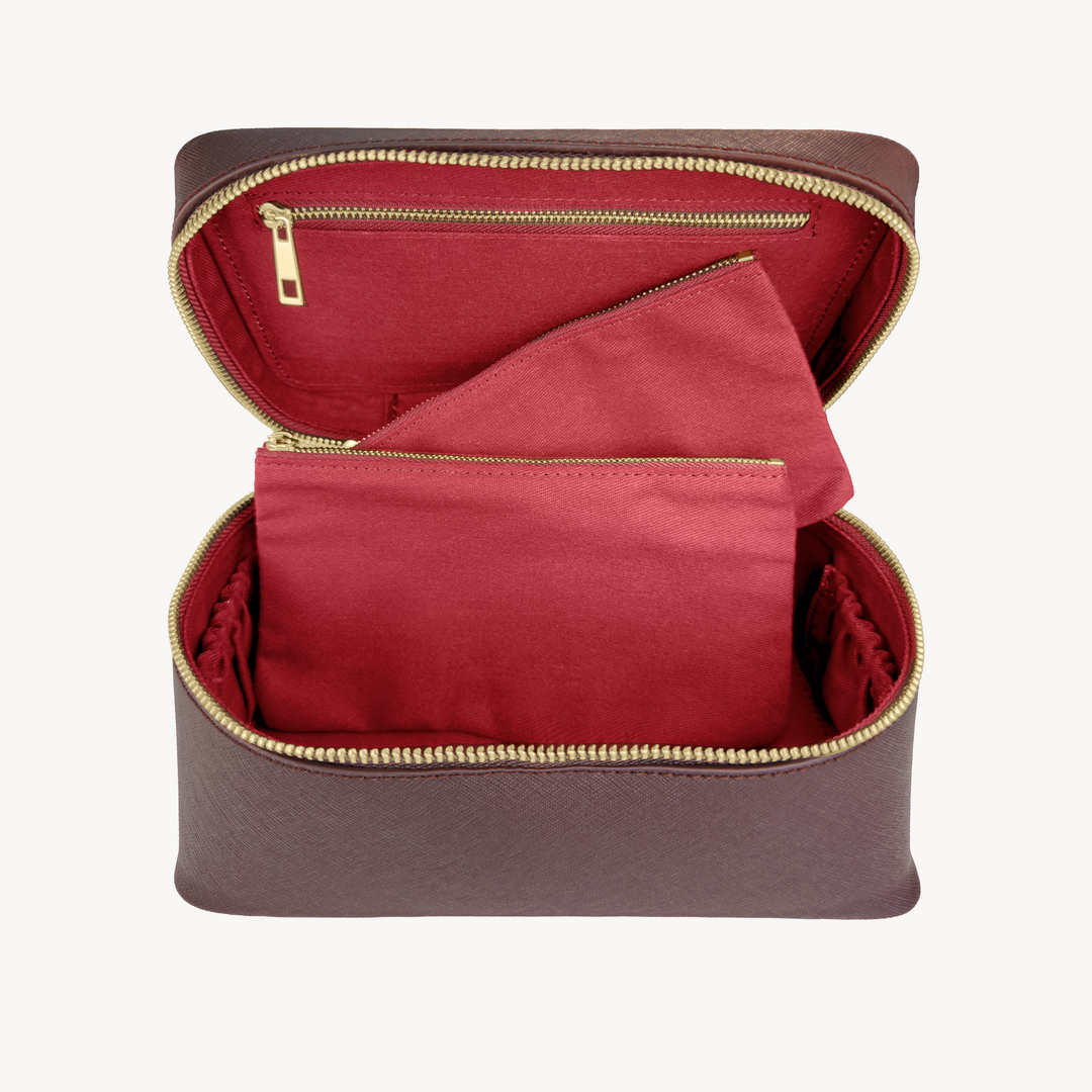 Vanity Bag, Piele Vitel, Textura Saffiano