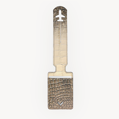 Tag Bagaj Zbor, Piele Vitel, Textura Crocodil