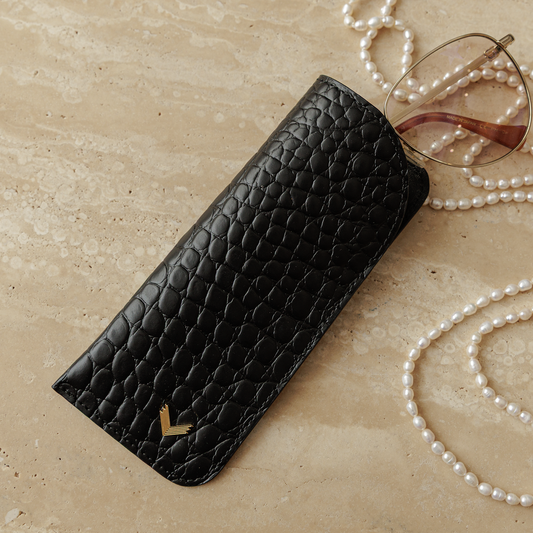 Toc Ochelari, Piele Vitel, Textura Crocodil