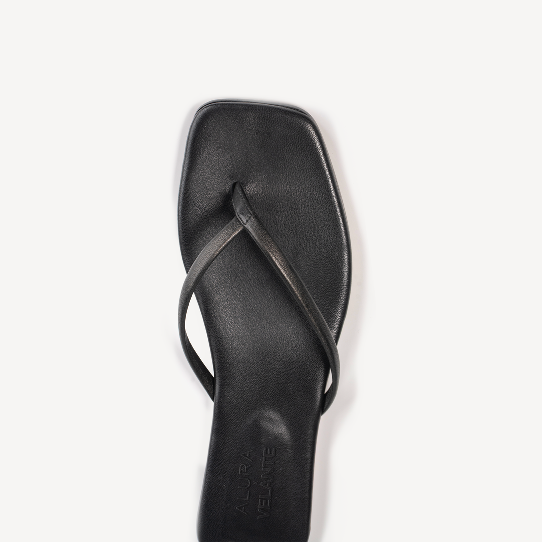 Papuci cu talpa joasa Ayala, Piele Capra