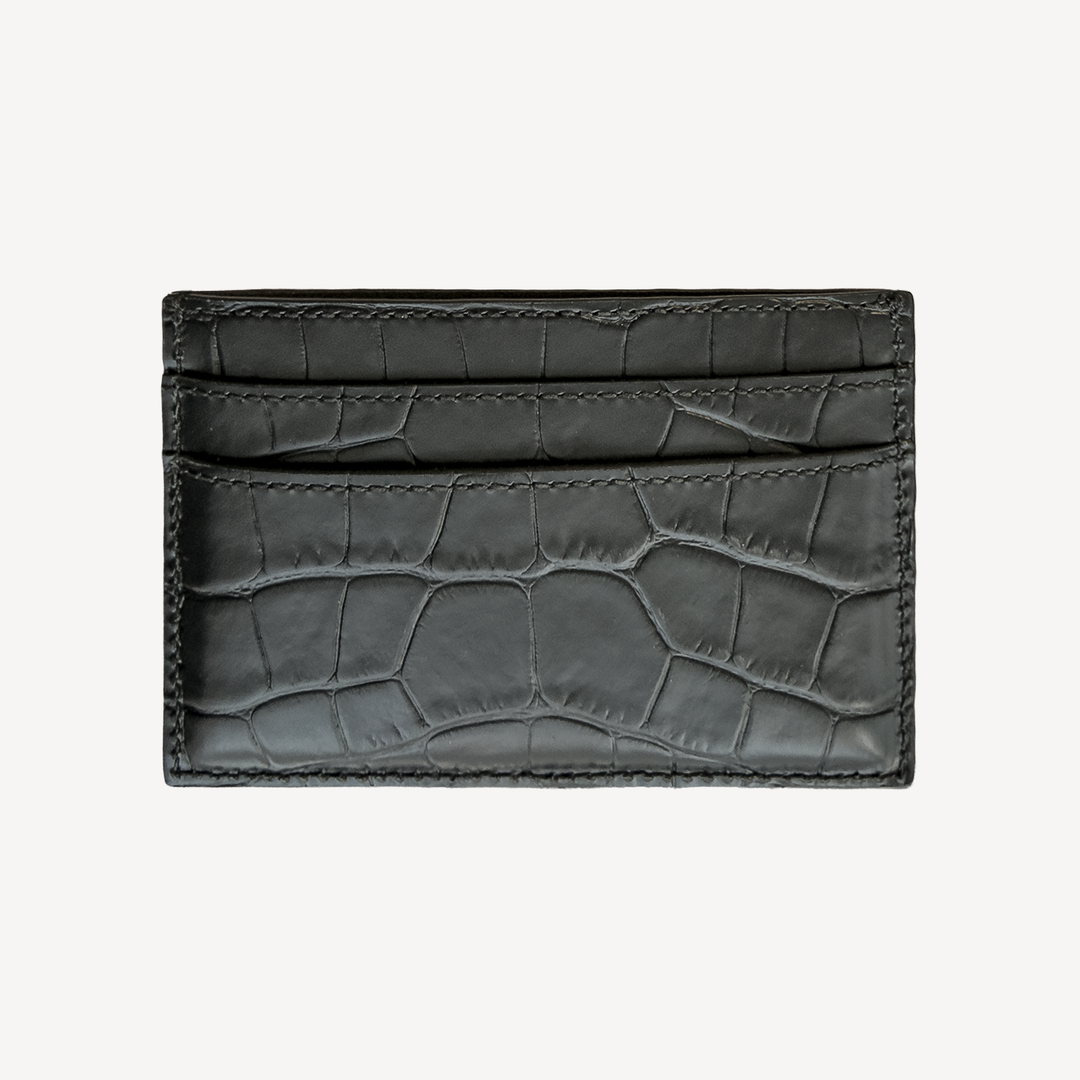 Port Card, Piele Vitel, Textura Crocodil
