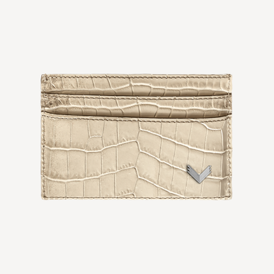 Port Card, Piele Vitel, Textura Crocodil