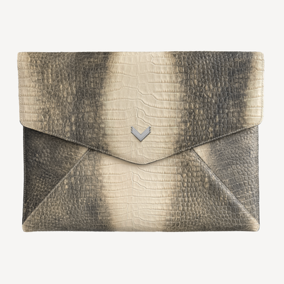 Husa Laptop MacBook, Piele Vitel, Textura Crocodil