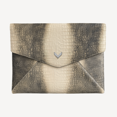 Husa Laptop MacBook, Piele Vitel, Textura Crocodil