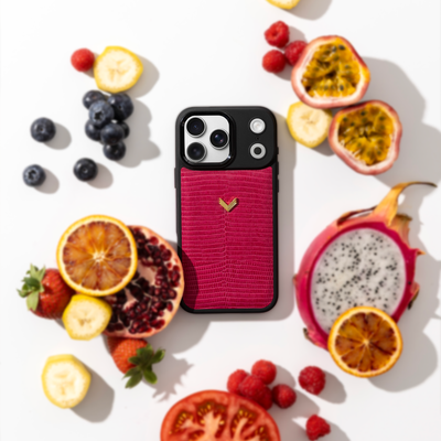 Husa Telefon iPhone 17 Pro, Piele Vitel, Textura Lizard