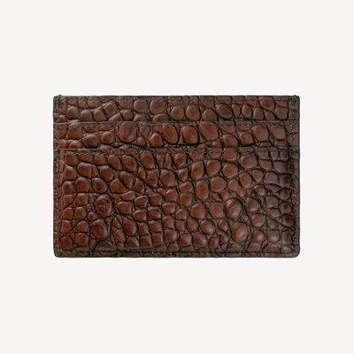 Port Card, Piele Vitel, Textura Crocodil